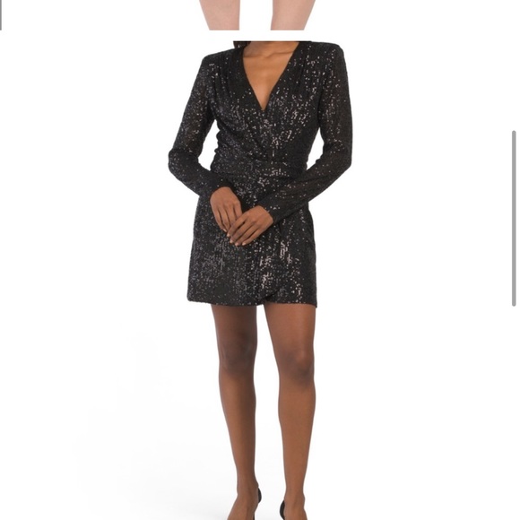 Ramy Brook Becky dress sequin black perfect - Picture 10 of 11